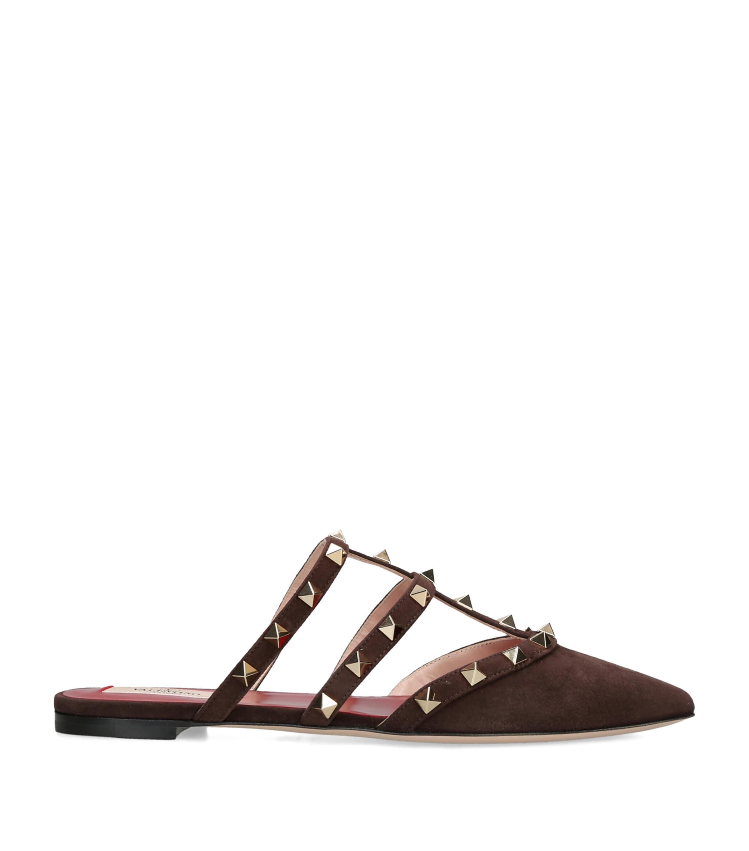 Valentino Garavani Suede Rockstud Mules by VALENTINO