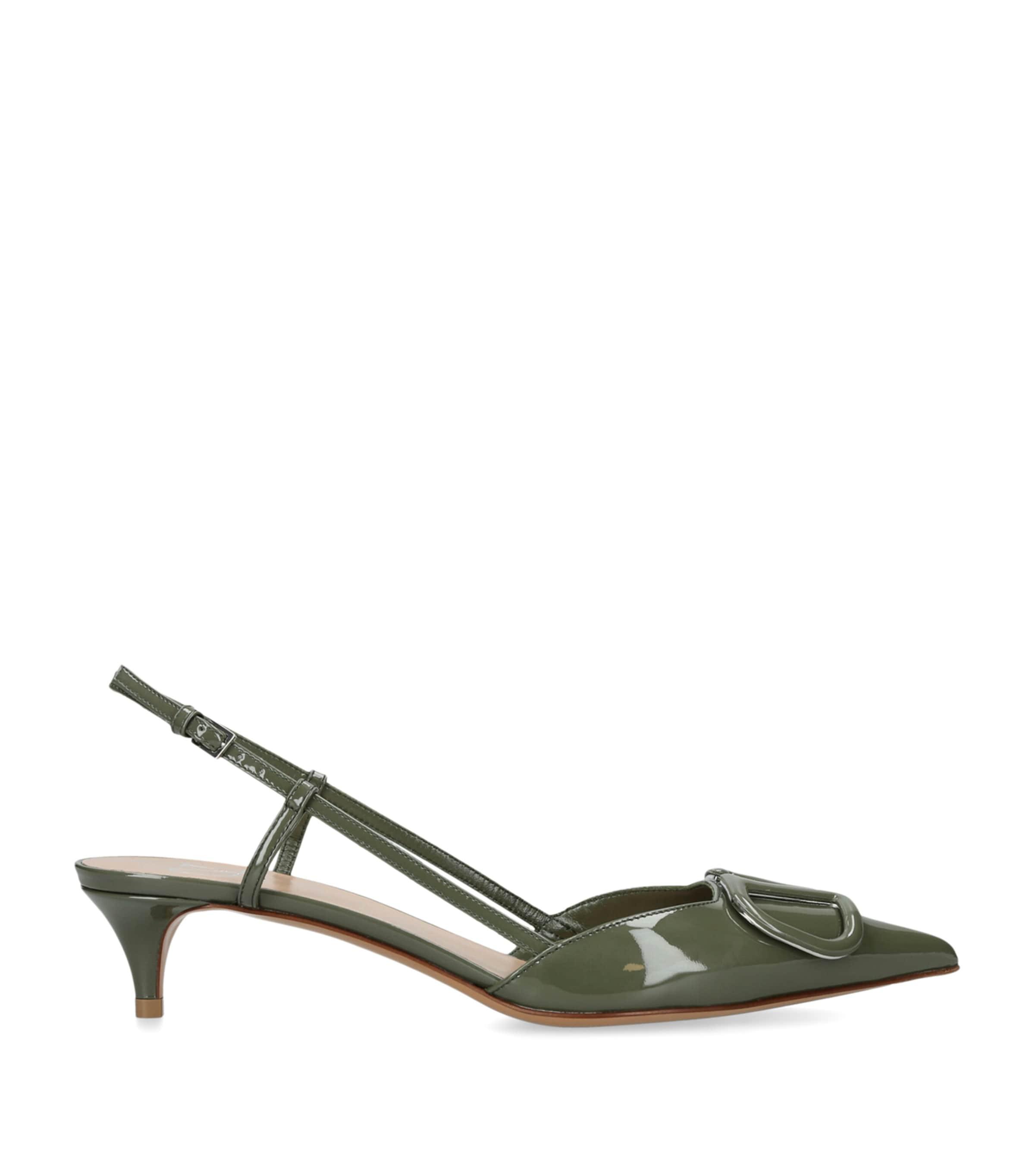Valentino Garavani VLOGO Slingback Pumps 40 by VALENTINO