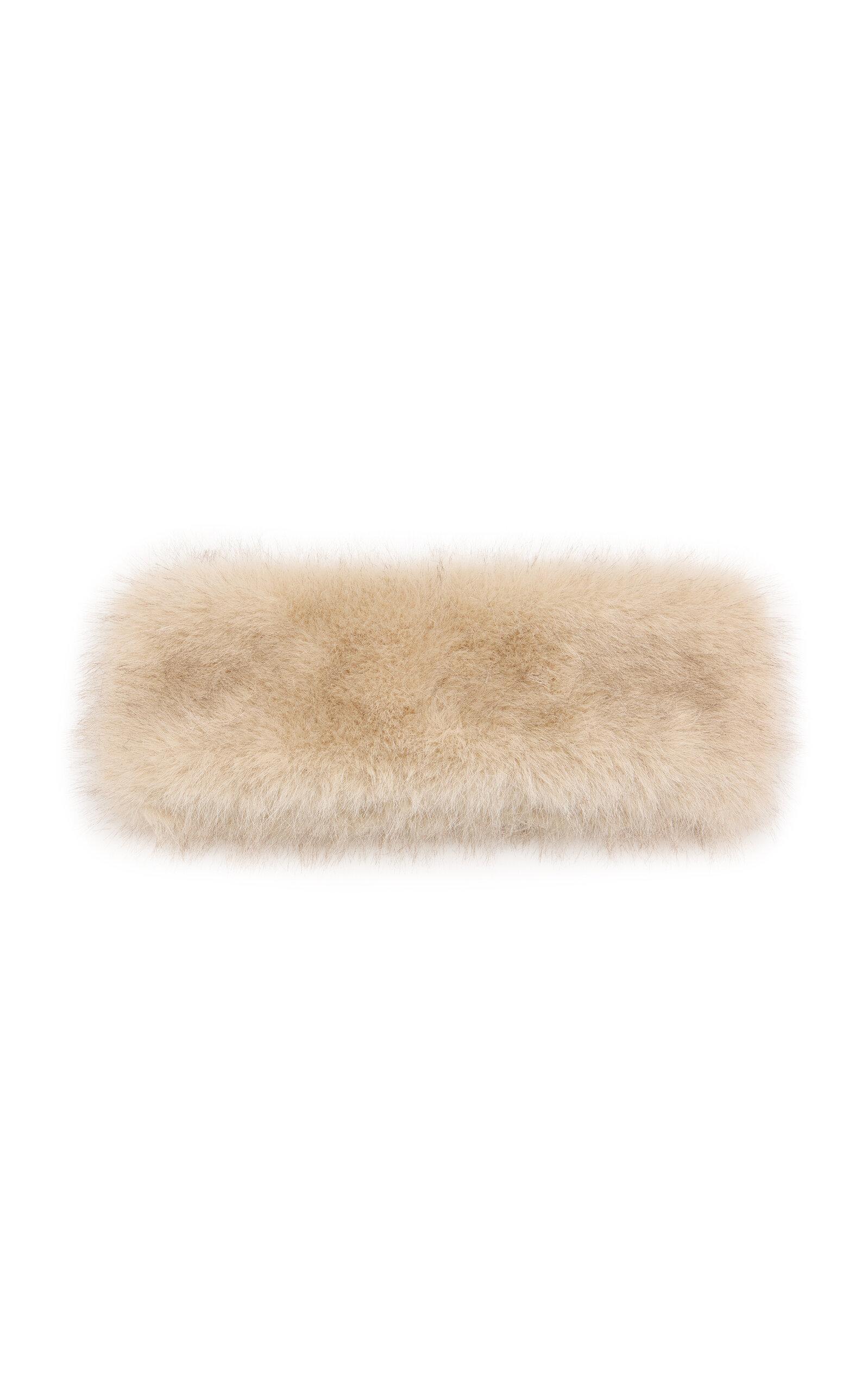 Valentino Garavani VLogo Faux-Fur Headband - Moda Operandi by VALENTINO