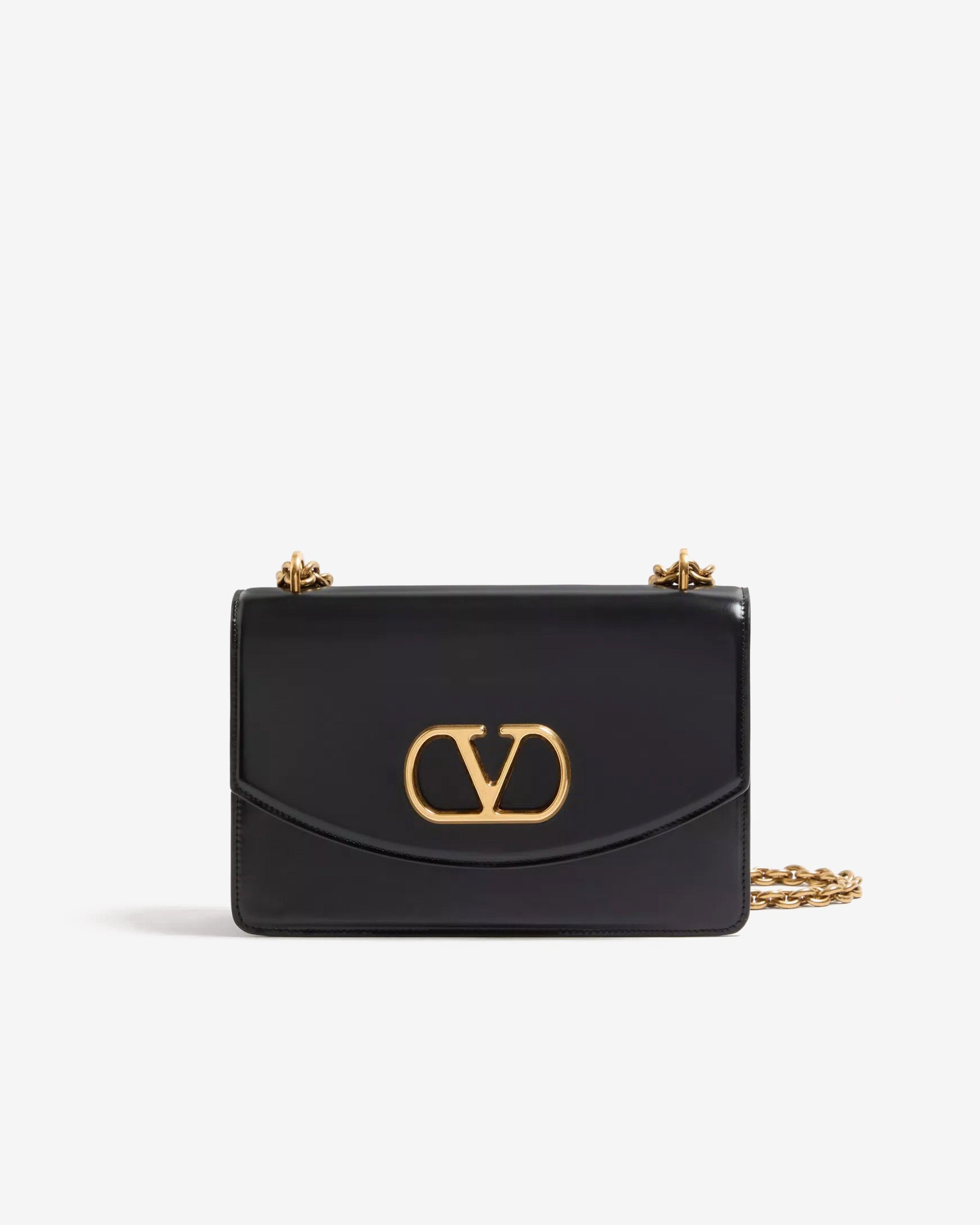 Valentino Garavani - Vain Shoulder Bag - (Black) by VALENTINO