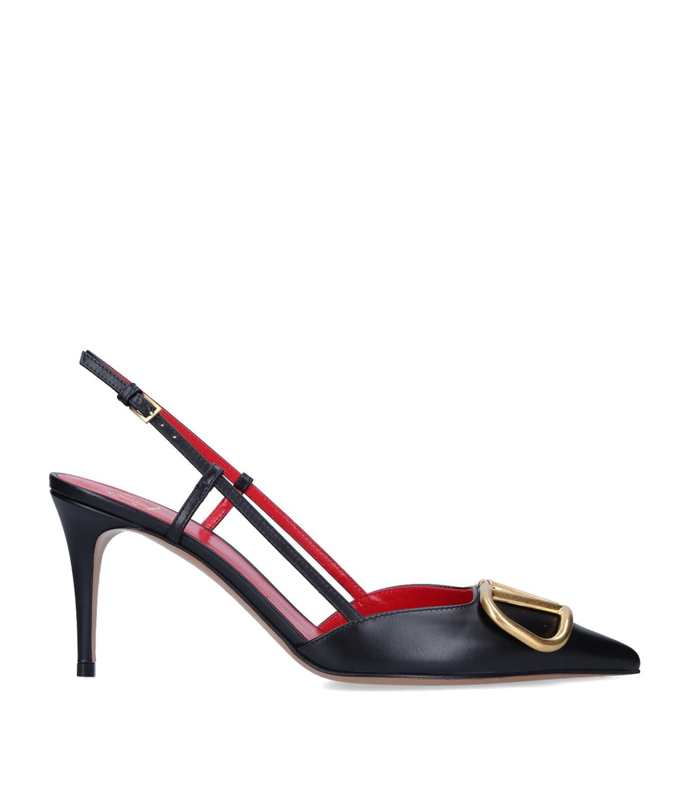 Valentino Garavani Valentino Garavani VLOGO Slingback Pumps 80 by VALENTINO