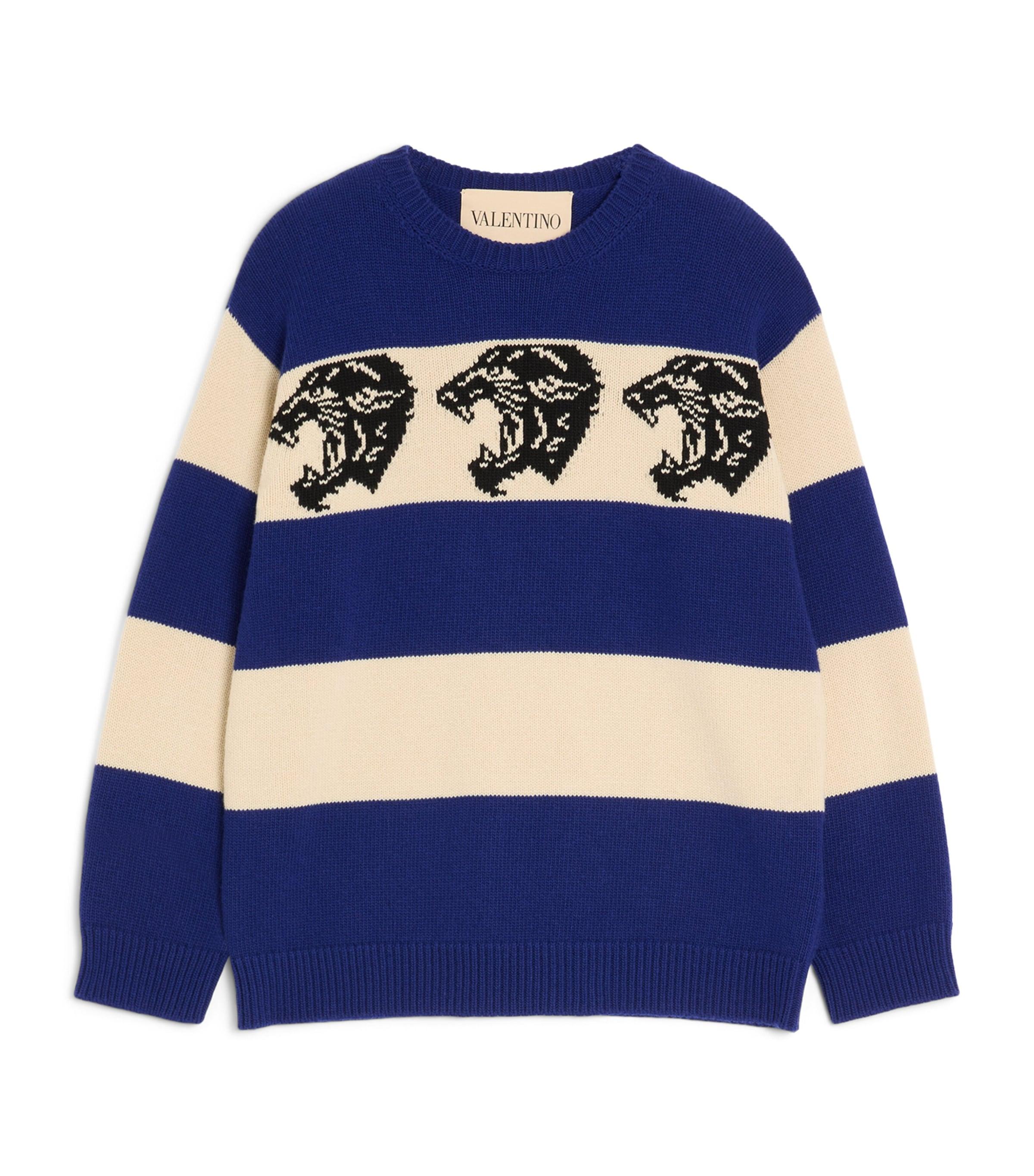 Valentino Garavani Virgin Wool Panther Sweater by VALENTINO