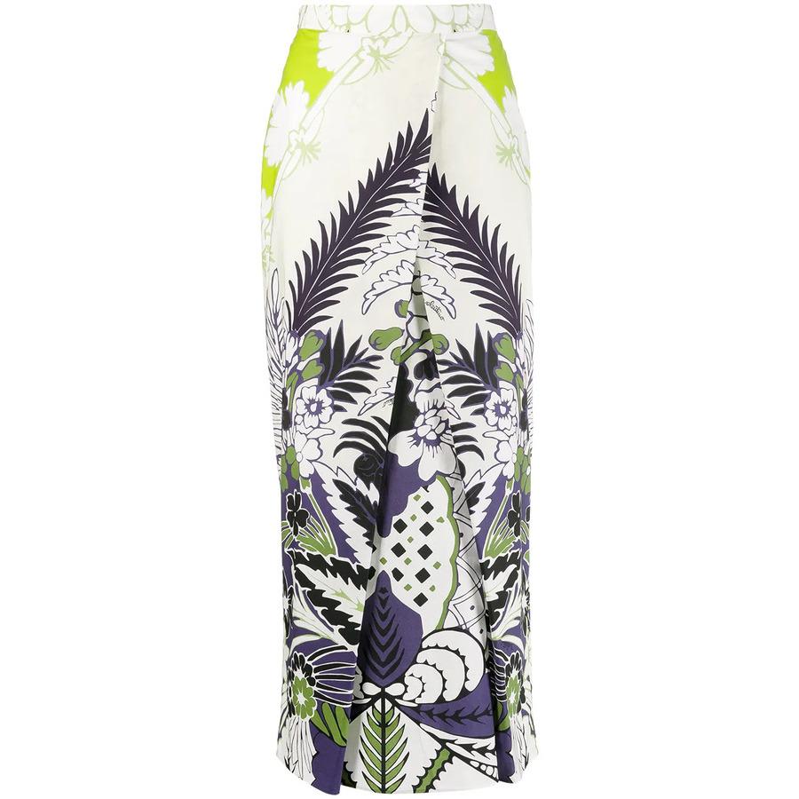 Valentino Garavani World Arazzo Print Midi Skirt by VALENTINO