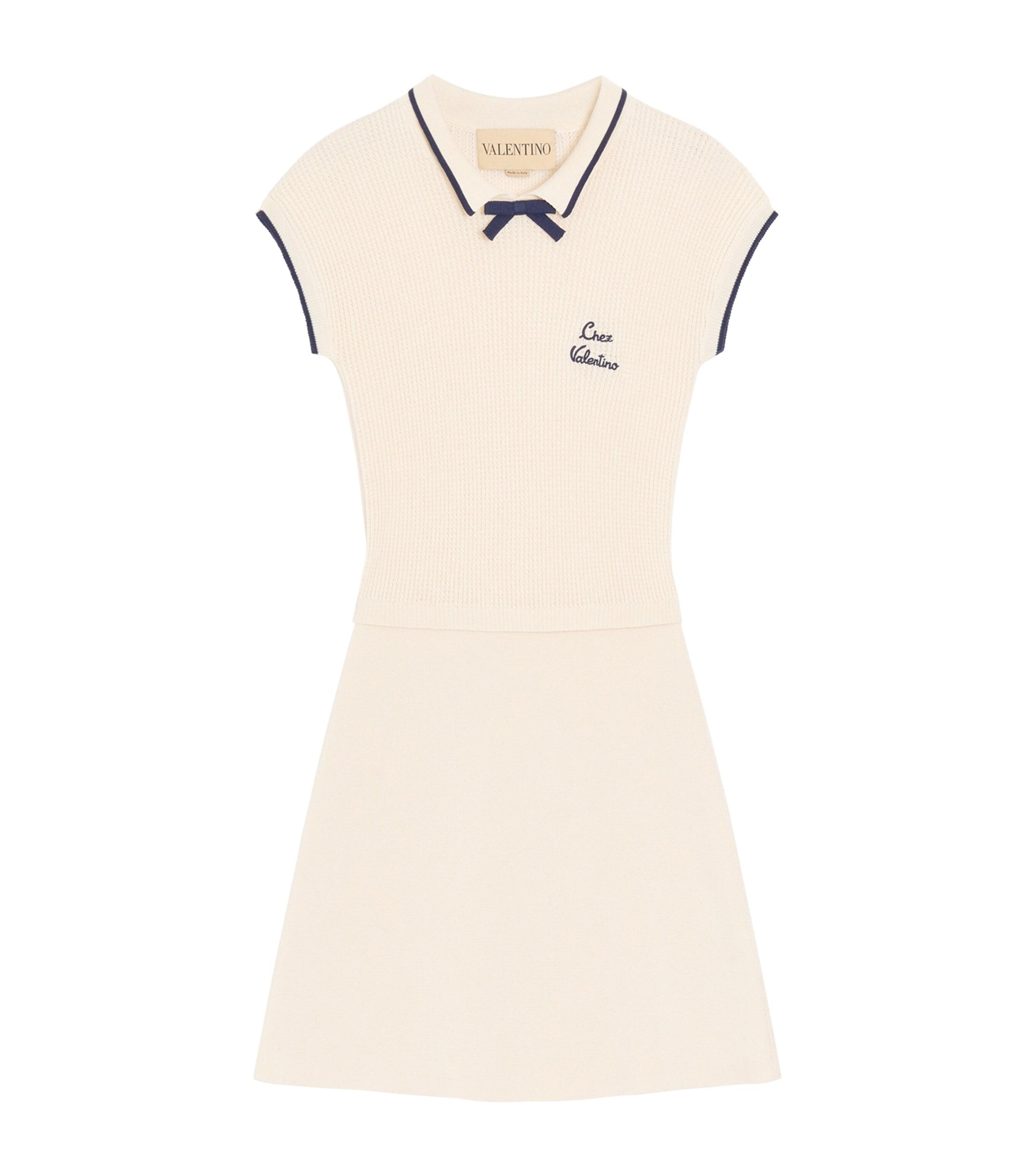 Valentino Knitted Chez Valentino Mini Dress by VALENTINO