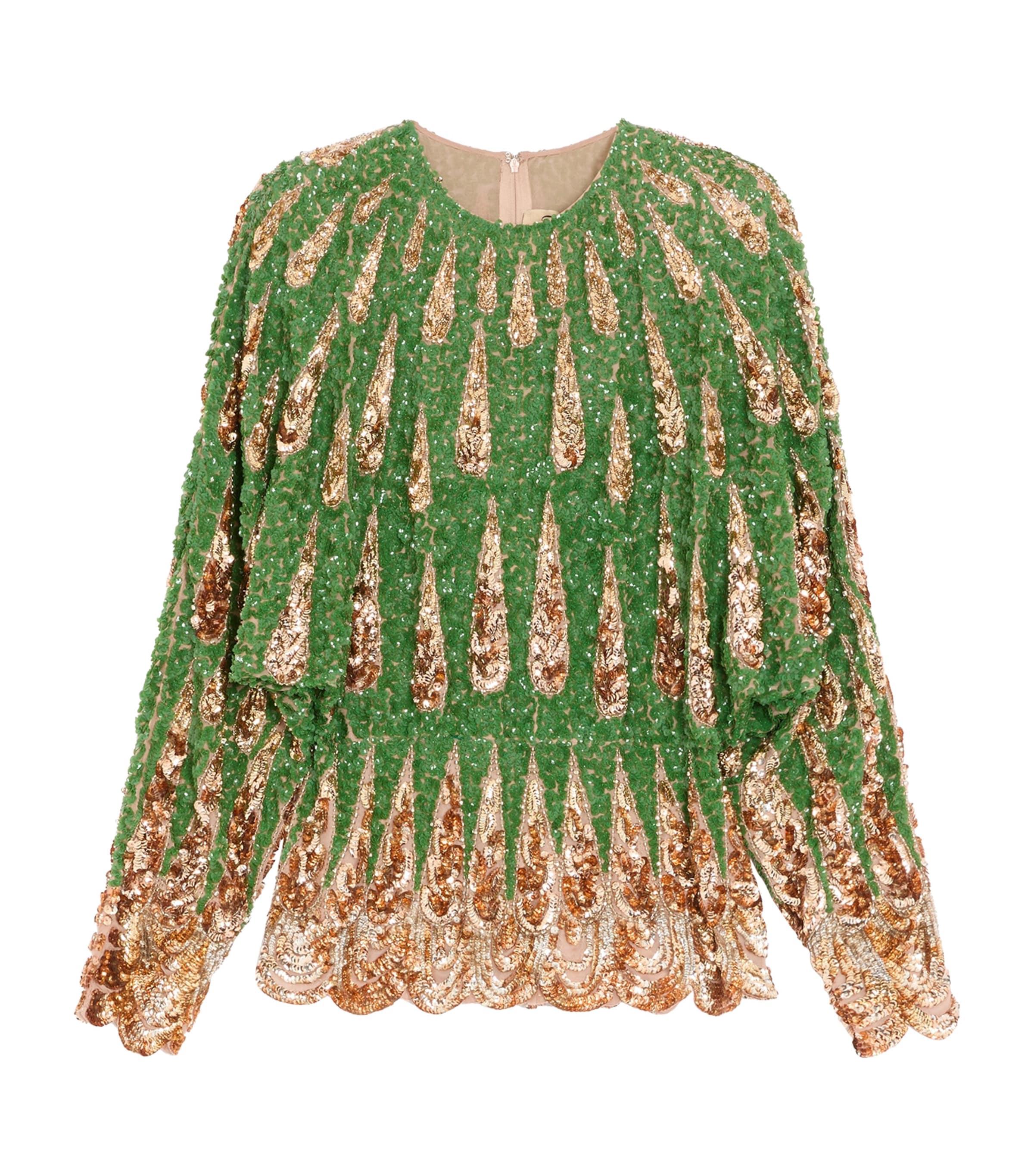 Valentino Silk Sequinned Blouse by VALENTINO
