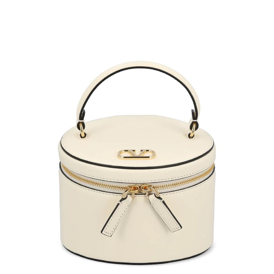 Valentino V Logo Signature Leather Vanity Case by VALENTINO