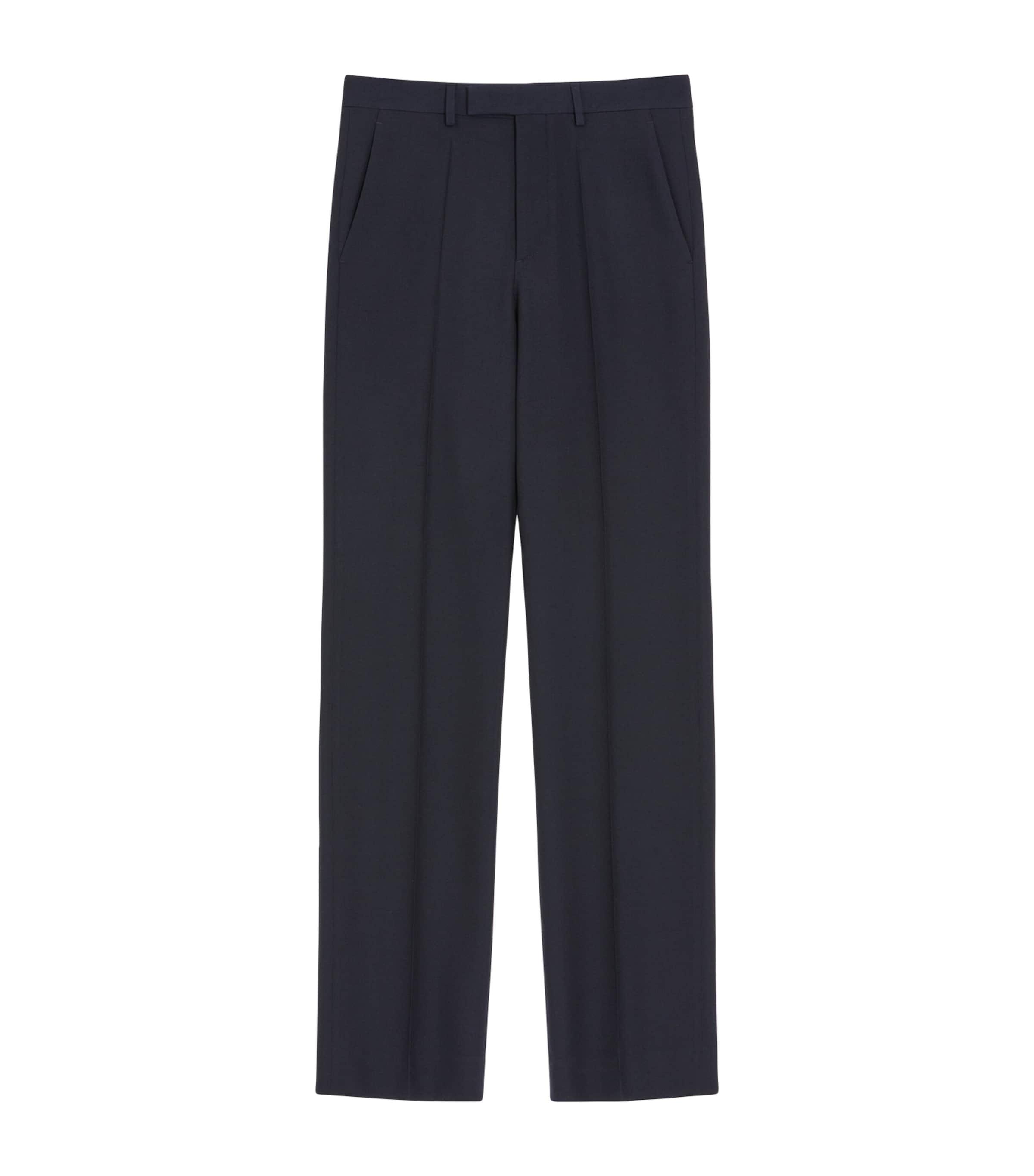 Valentino Virgin Wool Pleated Trousers by VALENTINO