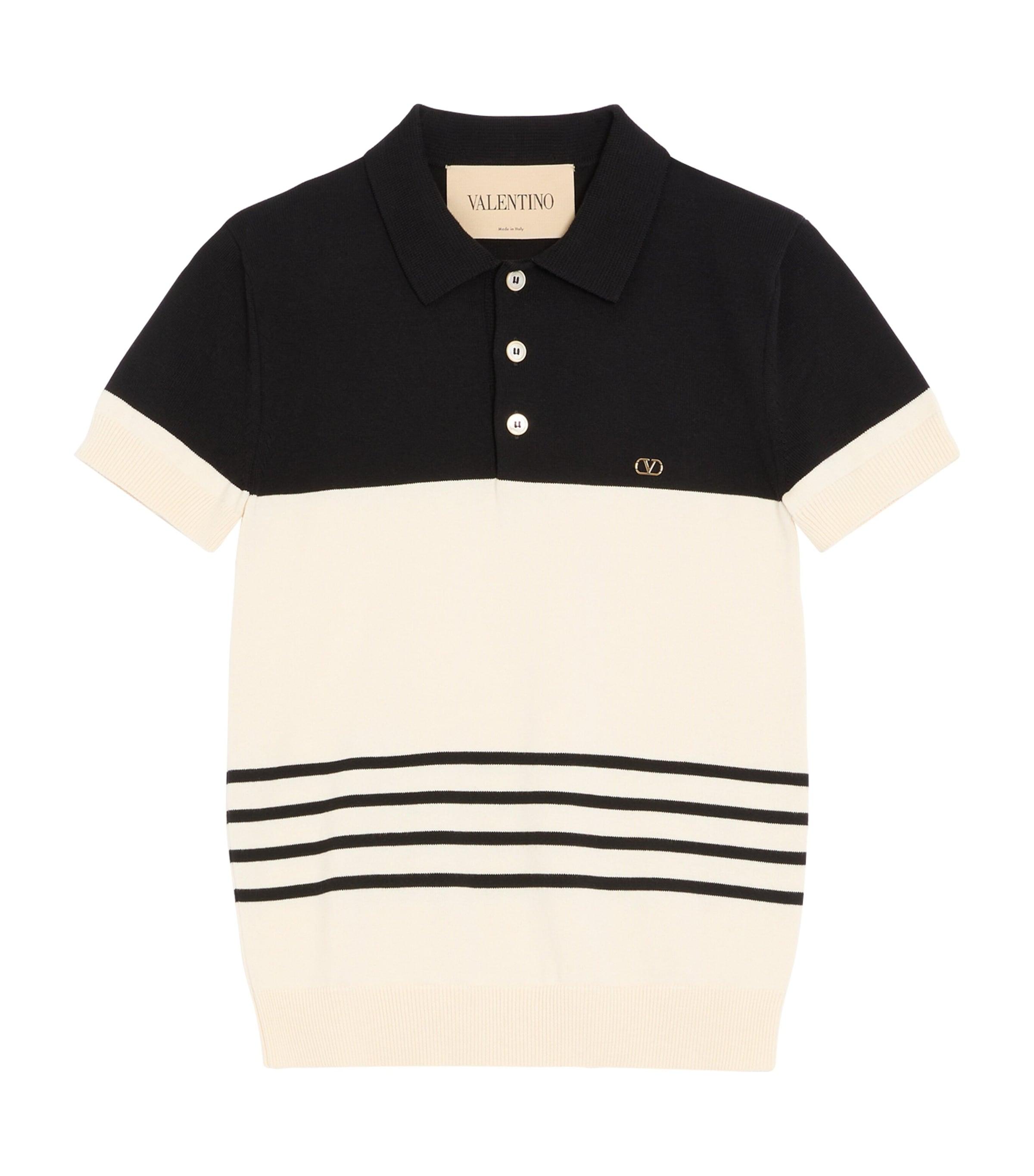 Valentino Virgin Wool VGold Polo Shirt by VALENTINO