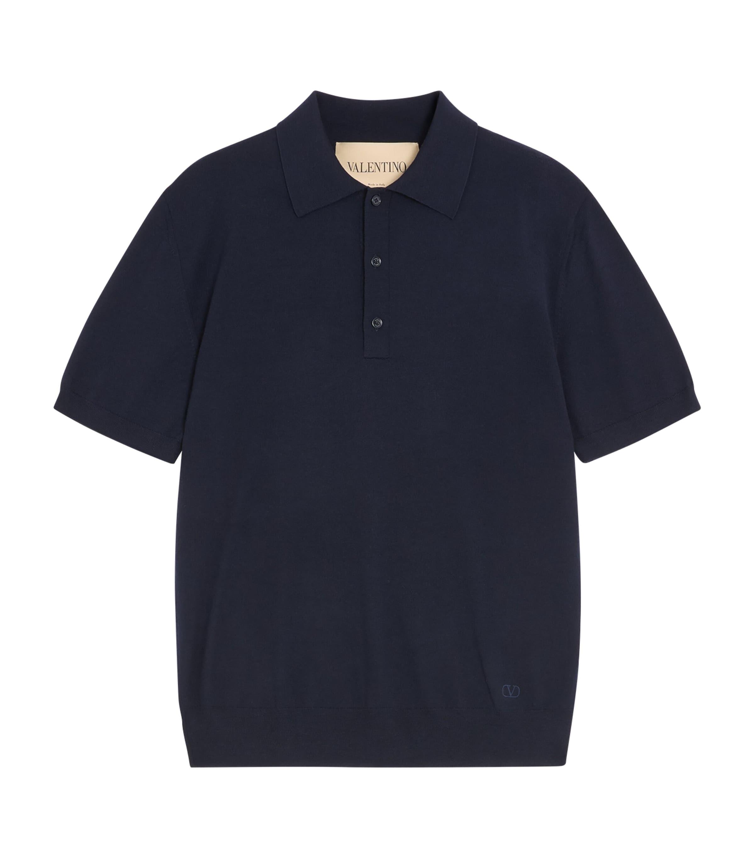 Valentino Virgin Wool VLogo Signature Polo Shirt by VALENTINO