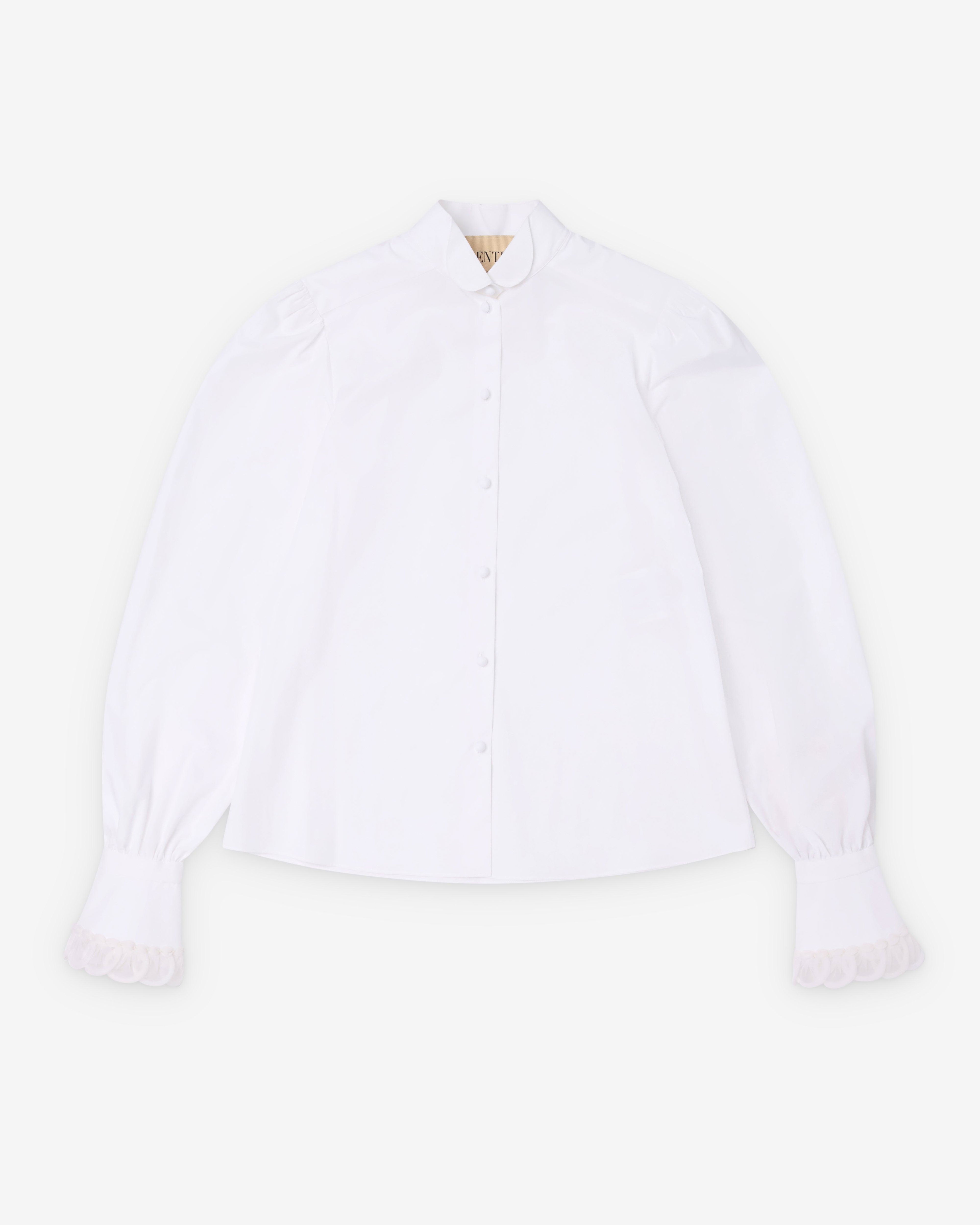 Valentino - Women's Cotton Poplin Shirt - (White) by VALENTINO