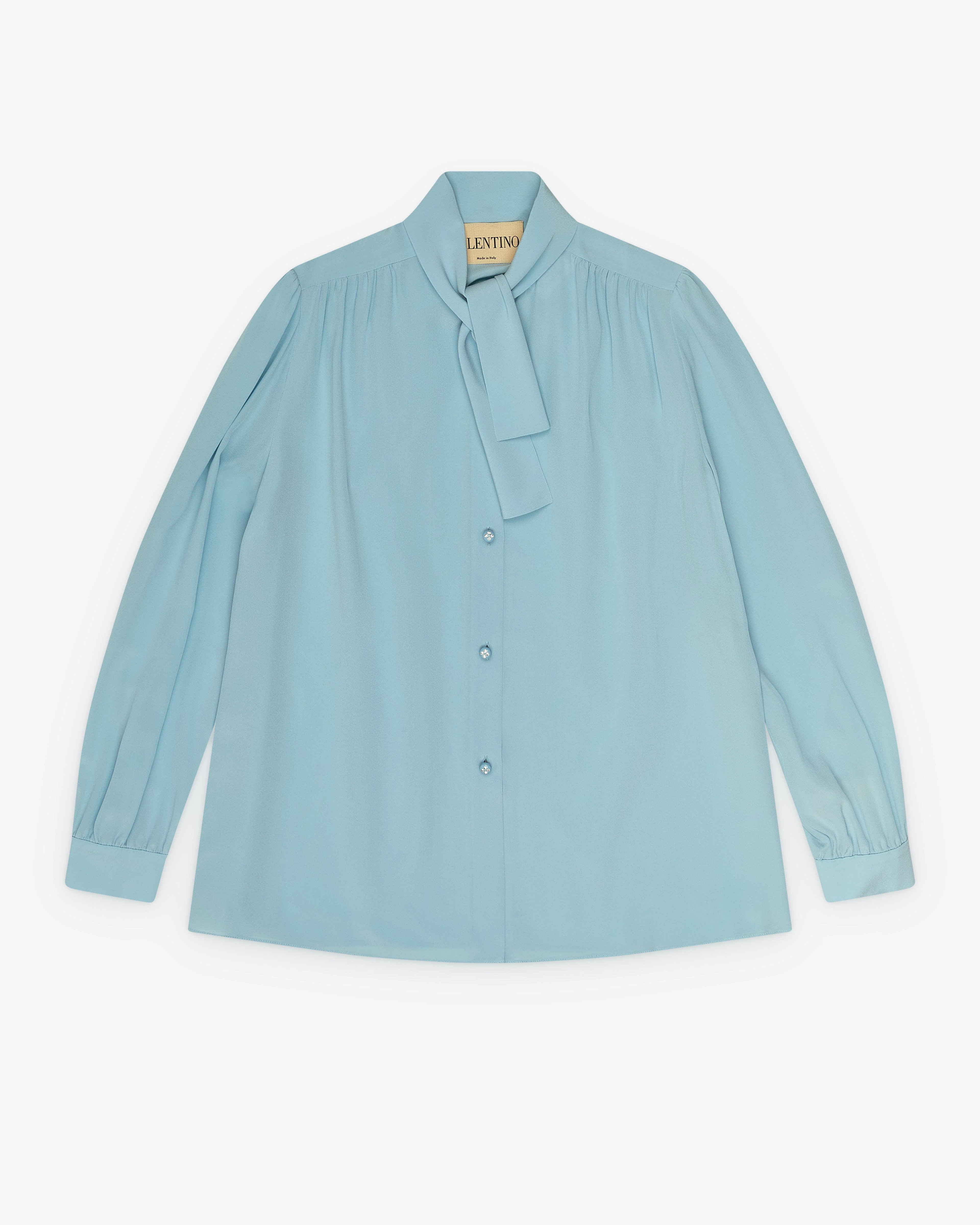 Valentino - Women's Shirt - (Celeste) by VALENTINO