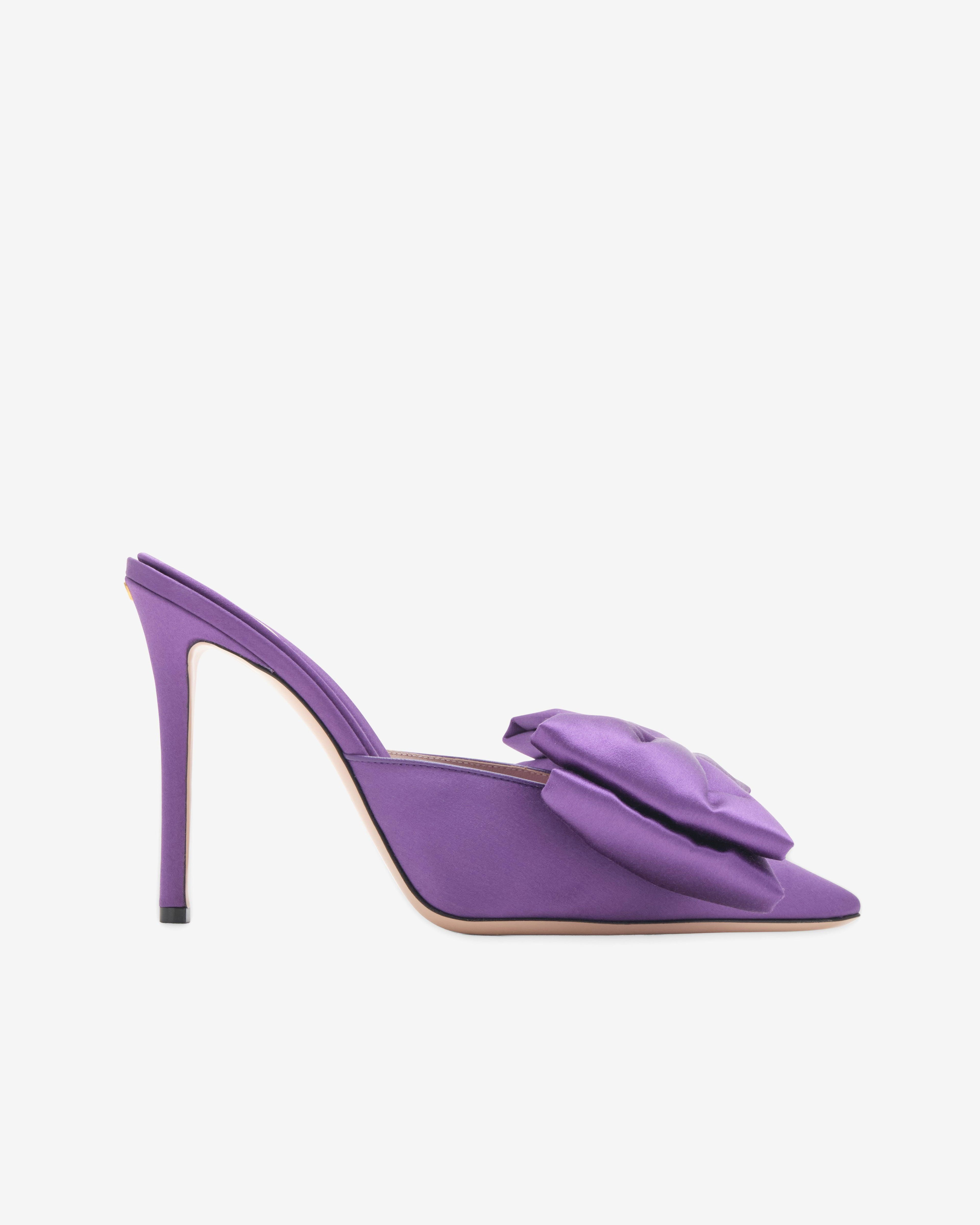 Valentino - Women's Yolande Satin Mule - (Electric) by VALENTINO