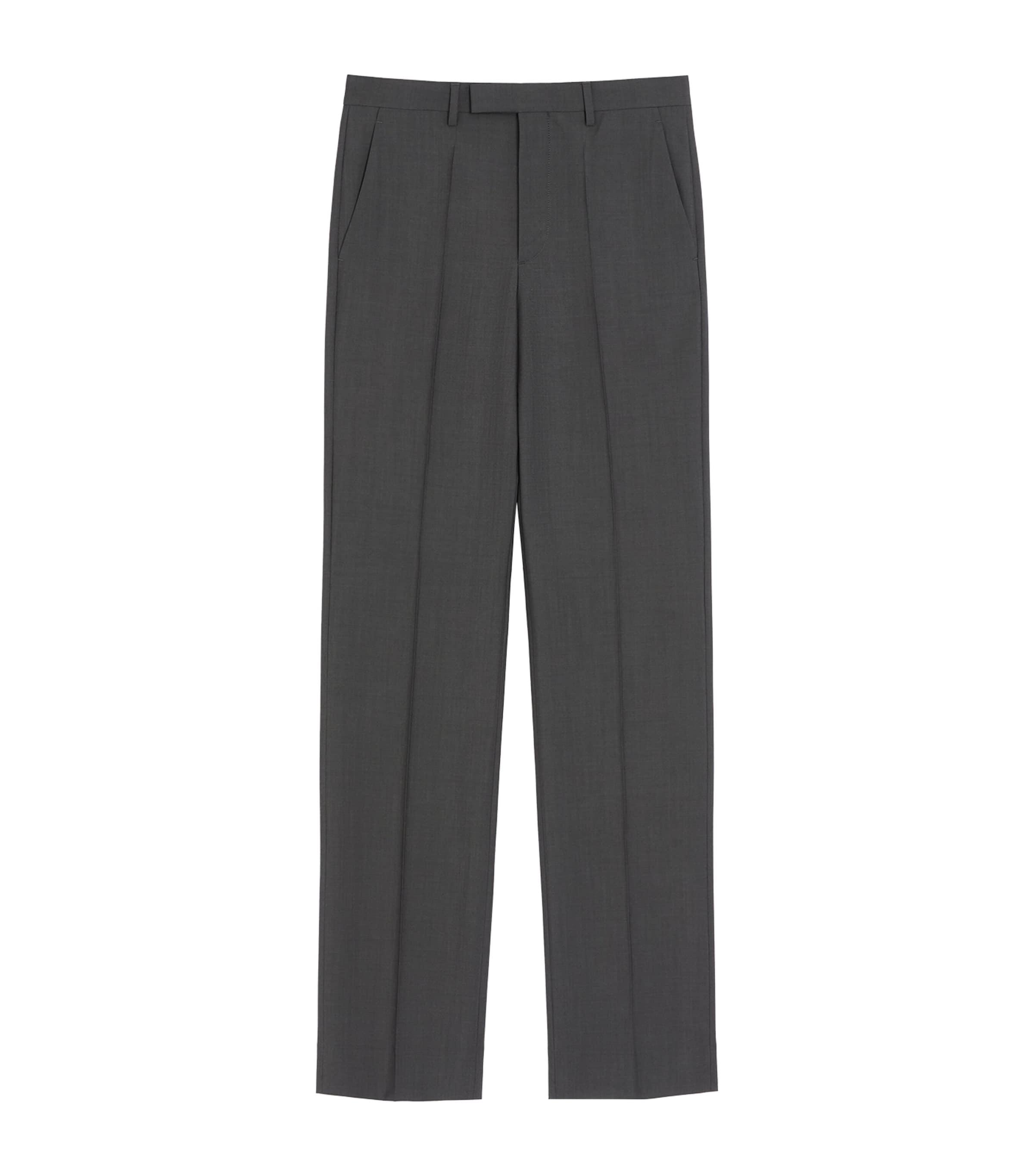 Valentino Wool-Mohair Pleated Trousers by VALENTINO