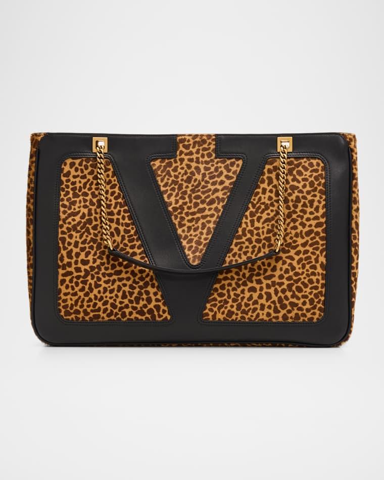 Viva Superstar Animal-Print Calf Hair Shoulder Bag by VALENTINO
