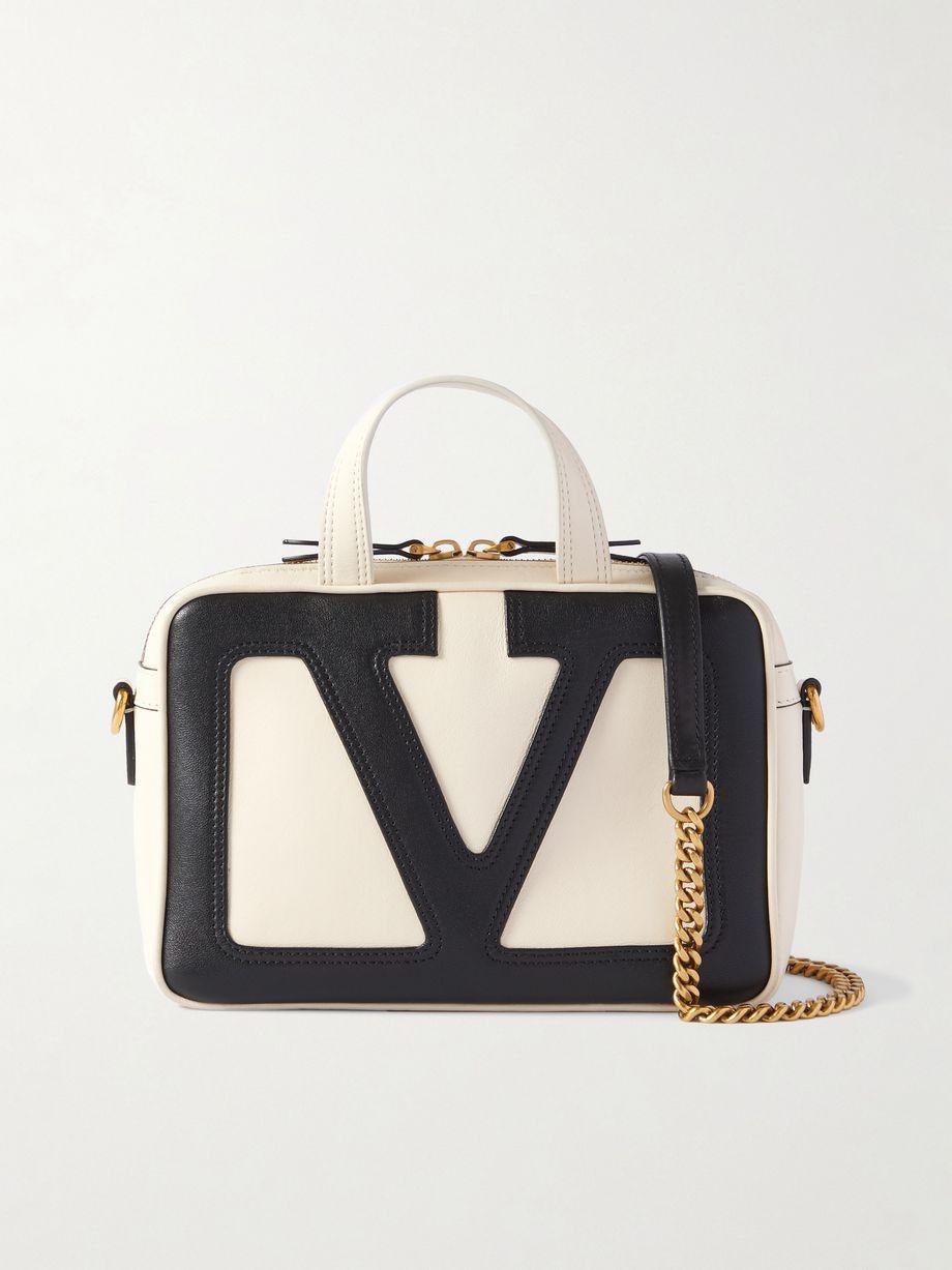 Viva Superstar small two-tone leather shoulder bag by VALENTINO