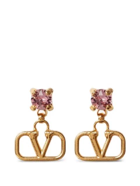 Vlogo Signature earrings in metal and Swarovski® crystals by VALENTINO