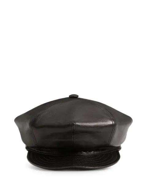 Vlogo Signature leather cap by VALENTINO