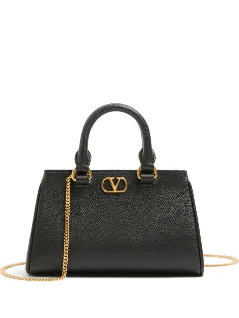 Vlogo Signature mini bag in grainy calfskin by VALENTINO