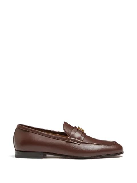 Vlogo Signature nappa-leather loafers by VALENTINO