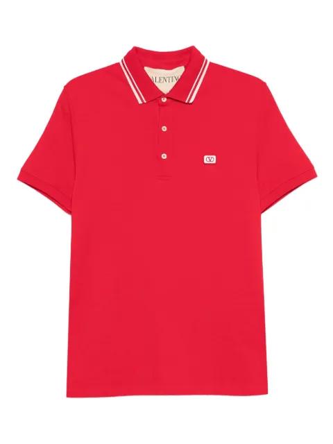 Vlogo patch cotton piqué polo shirt by VALENTINO