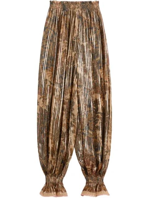 Voyage Imaginaire-print balloon trousers by VALENTINO