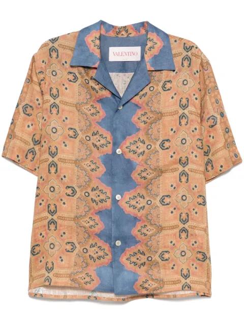 Voyage Imaginaire-print bowling shirt by VALENTINO