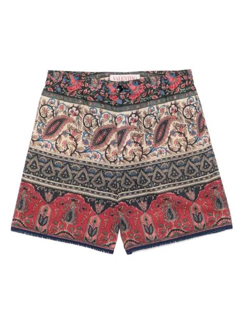 Voyage Imaginaire-print shorts by VALENTINO