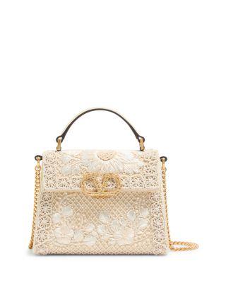 Vsling VLogo Mini Embroidered Top Handle Handbag by VALENTINO