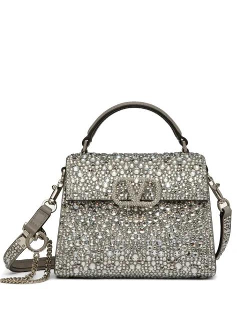 Vsling mini handbag with sparkling embroidery by VALENTINO
