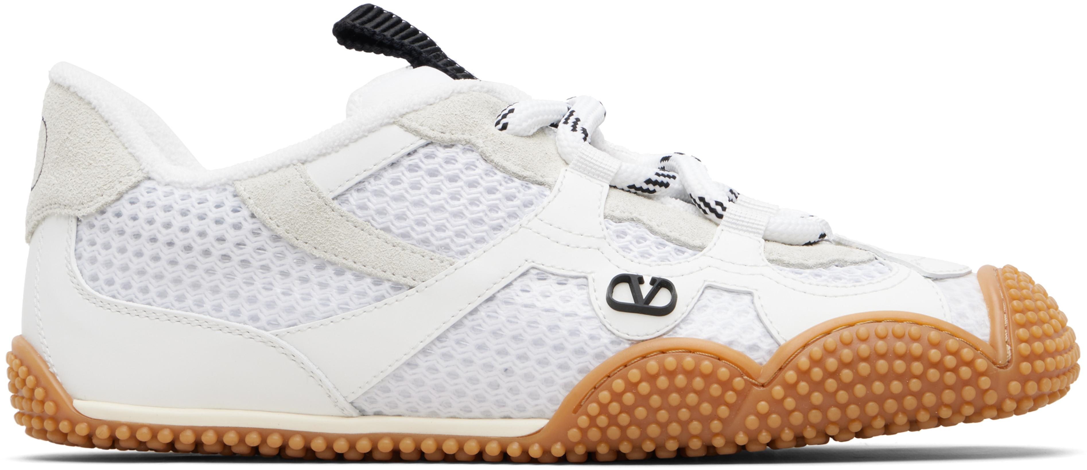 White Amphibia Sneakers by VALENTINO