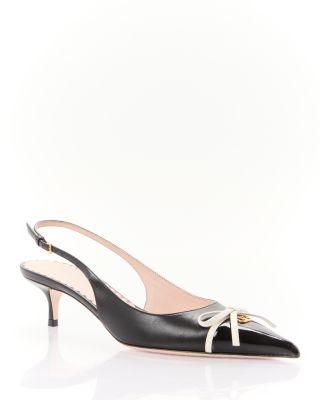 Women's Bepointy Slingback Kitten Heel Pumps by VALENTINO