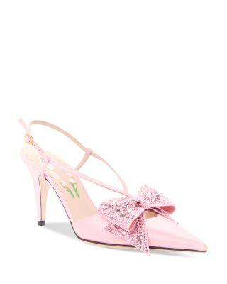 Women's Bow Slingback Pumps by VALENTINO