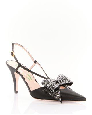 Women's Bow Slingback Pumps by VALENTINO