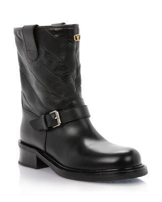 Women's Buckle Booties by VALENTINO