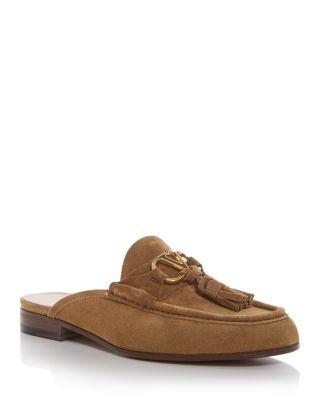 Women's VLogo Tassel Mules Loafers by VALENTINO