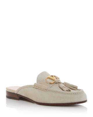 Women's VLogo Tassel Mules Loafers by VALENTINO