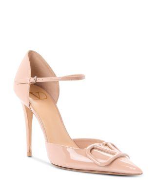 Women's VLogo d'Orsay Patent Leather Pumps by VALENTINO