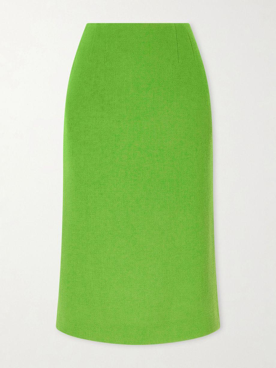 Wool-crepe midi skirt by VALENTINO