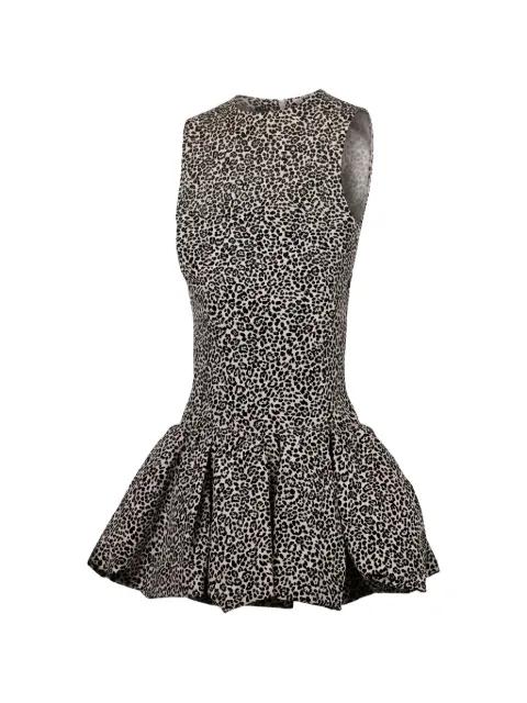animal-print flared mini dress by VALENTINO