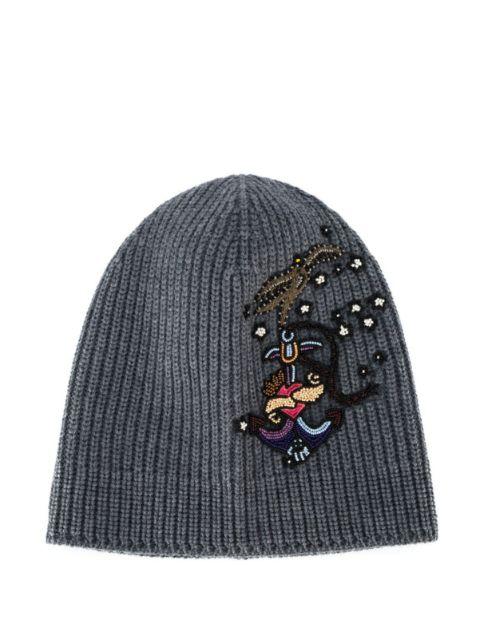 bead-embellished beanie by VALENTINO