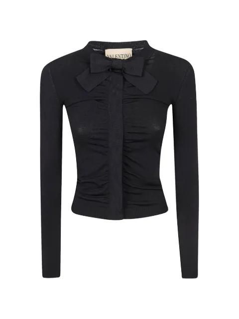 bow-detail cardigan by VALENTINO