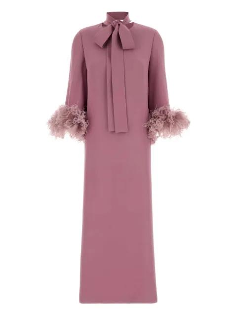 bow-detail midi dress by VALENTINO