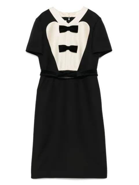 bow-detail midi dress by VALENTINO
