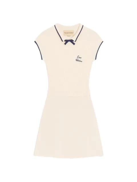 bow knitted dress by VALENTINO