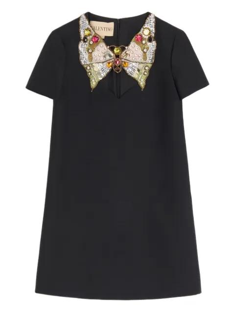 butterfly-detail mini dress by VALENTINO