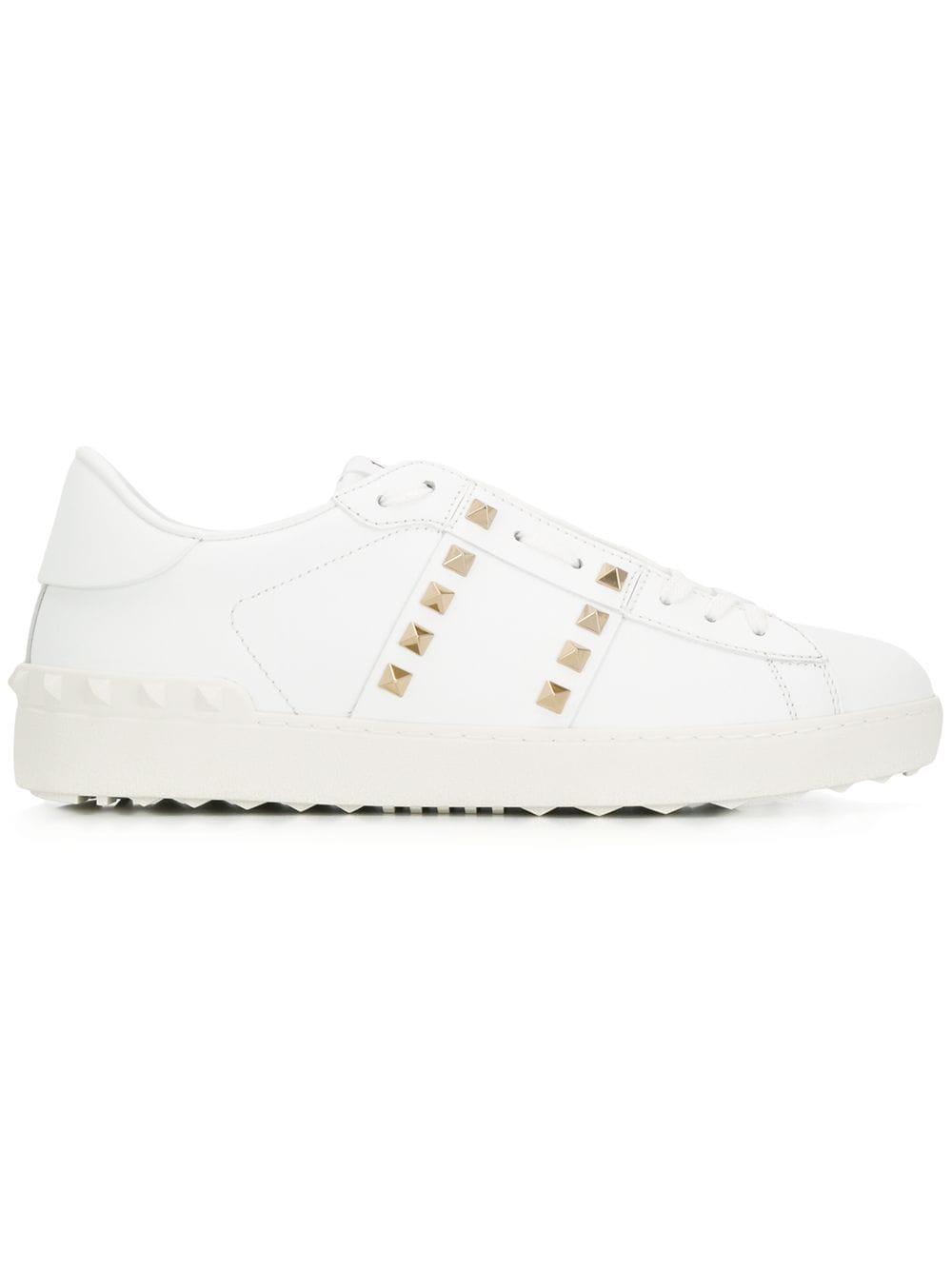 calfskin Rockstud Untitled sneakers by VALENTINO
