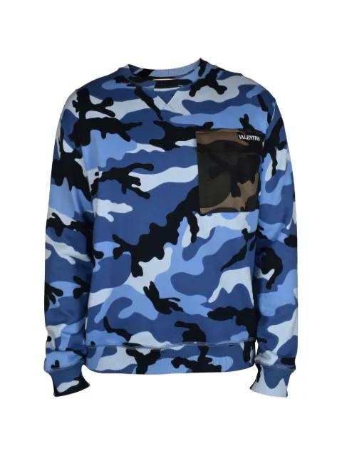 camouflage chest-pocket sweatshirt by VALENTINO