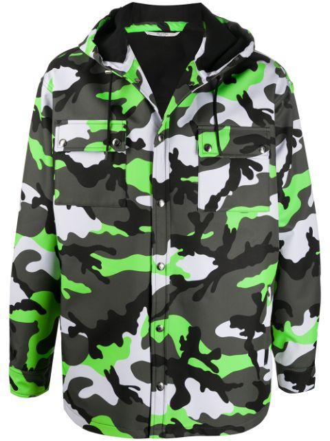 camouflage print hoodied jacket by VALENTINO