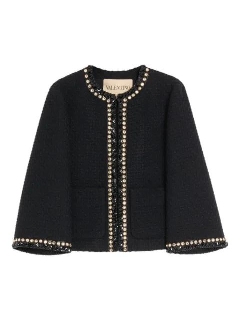 canestrello-tweed embroidered jacket by VALENTINO