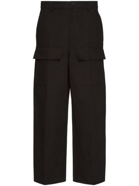 canvas cargo trousers by VALENTINO